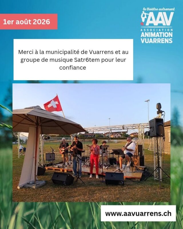 Magnifique concert lors de la soirée du 1 er août à Vuarrens 
 #vuarrens #aavuarrens #grandesalledevuarrens #star6tem