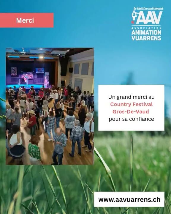 Magnifiques concerts au Country Festival Gros de Vaud du 28 et 29 août à Vuarrens. Un grand merci pour la confiance. #festivalcountrygdv #grandesalledevuarrens #grosdevaud #vuarrens #aavuarrens