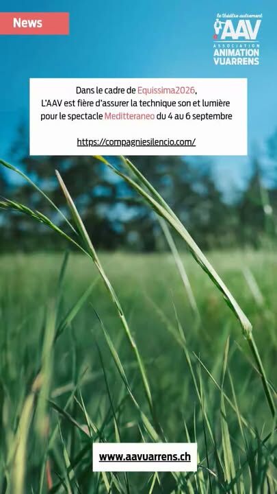 Dans le cadre de Equissima2026, l’AAV est fière d’assurer la technique son et lumière pour le spectacle Meditteraneo du 4 au 6 septembre.  #aavuarrens #mediterraneo #ciesilencio  #equissima