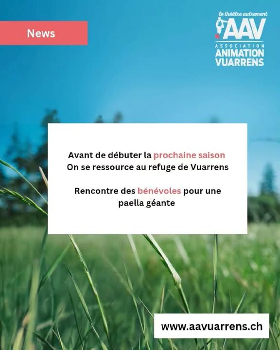 Superbe paella au refuge de Vuarrens pour la sortie des bénévoles de l'AAV et leurs familles #vuarrens #aavuarrens